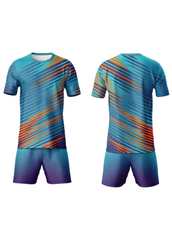 Blue Orange Custom Sports Jersey and Shorts Set India - Team Uniform NextPrint