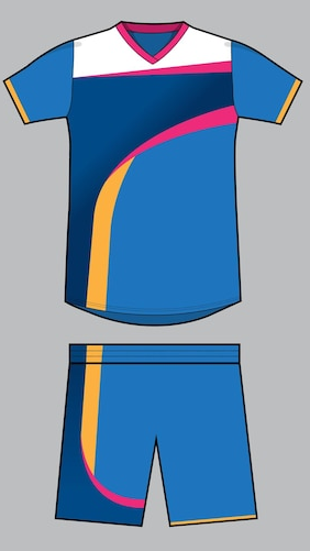 NextPrint Custom Sports Jersey & Shorts Set – Blue White Team Kit with Personalized Name & Number