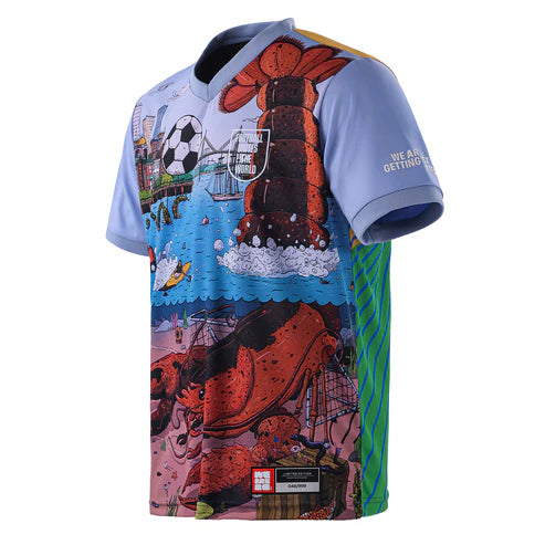 Boston Host City Jersey 2026 Limited Edition Football Jersey Side View Showing Premium Sublimation Artwork and Harbor Design