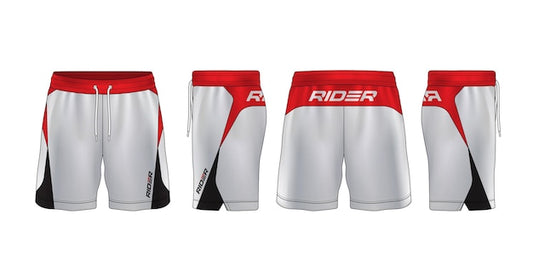 Next Print Custom Red White Black Sports Shorts – Premium Teamwear Design