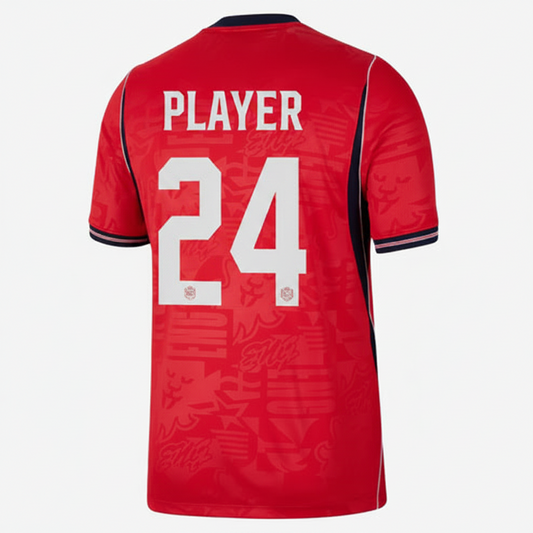 Custom Brazil style football jersey with personalized name and number