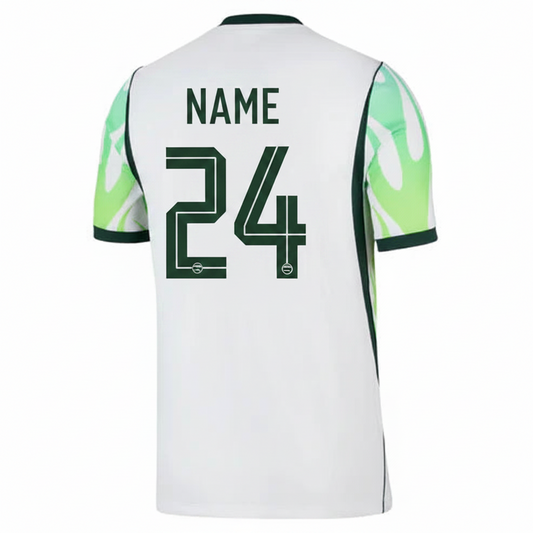Custom Brazil style football jersey with personalized name and number