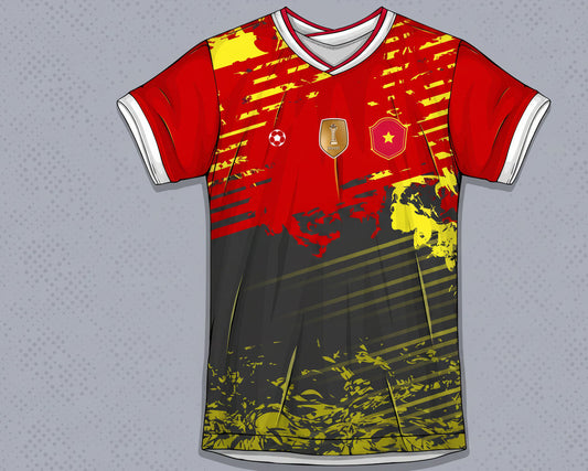 Custom cricket jersey with team name and number printing in India by NextPrint