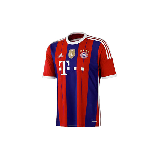 NextPrint Premium Red Blue Striped Football Jersey with Custom Name & Number – Bayern Inspired Design India