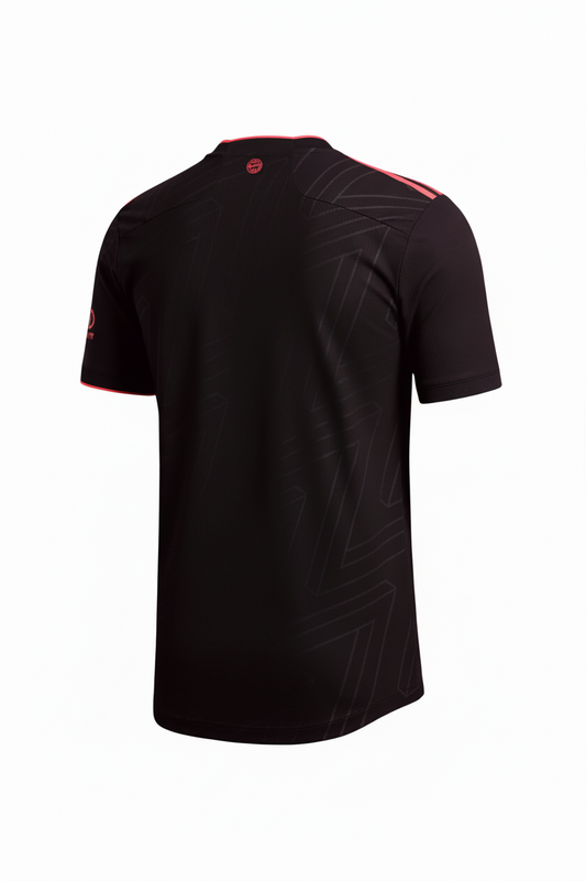 NextPrint Black Red Football Jersey – Premium Sublimation Sports Wear