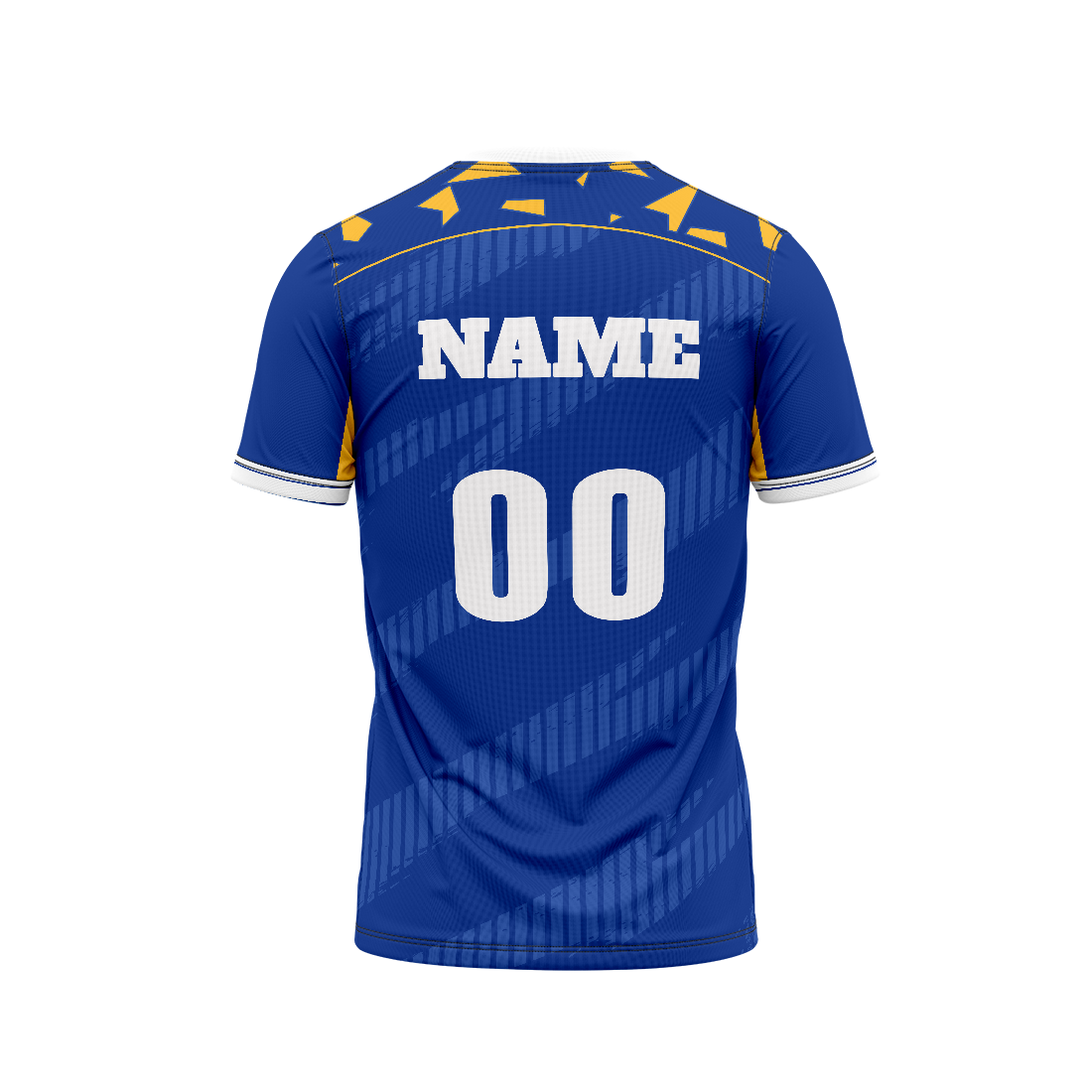 Chennaiyin FC Football Fan Jersey Back View Custom Name and Number Printing