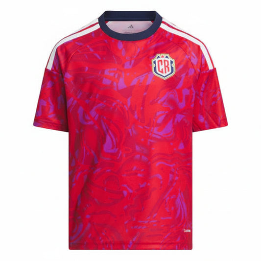 Chile inspired red football fan jersey front view