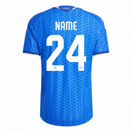 Custom Colombia style football jersey with personalized name and number