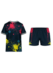 Next print Color Splash Sports Jersey and Shorts Set – Premium Custom Athletic Wear | Vibrant Splatter Design Training Kit