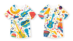 a colorful baby shirt with the number 1 on it