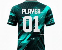 Colorful custom sports jersey for cricket and football teams with sublimation print by NextPrint India