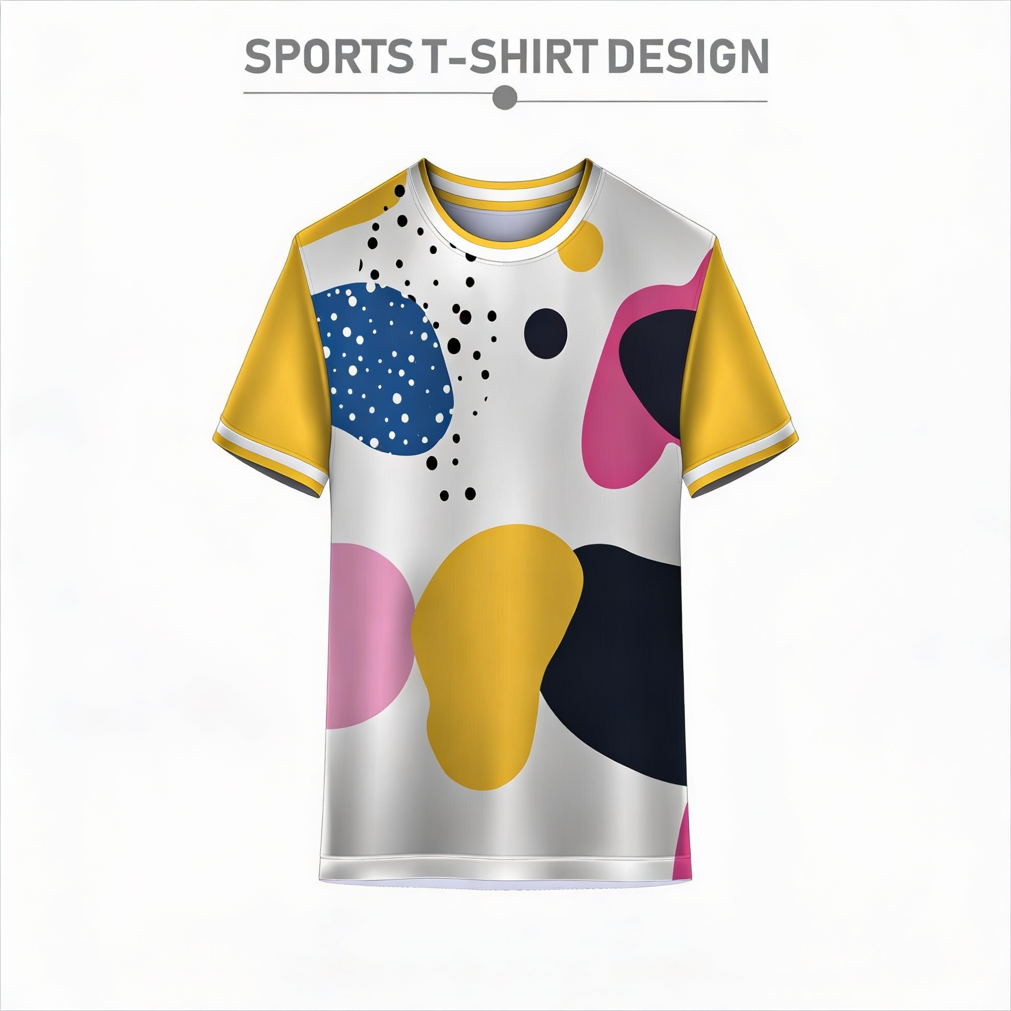 Colorful custom sports t-shirt dry fit team jersey for cricket football and sports teams by Next Print India