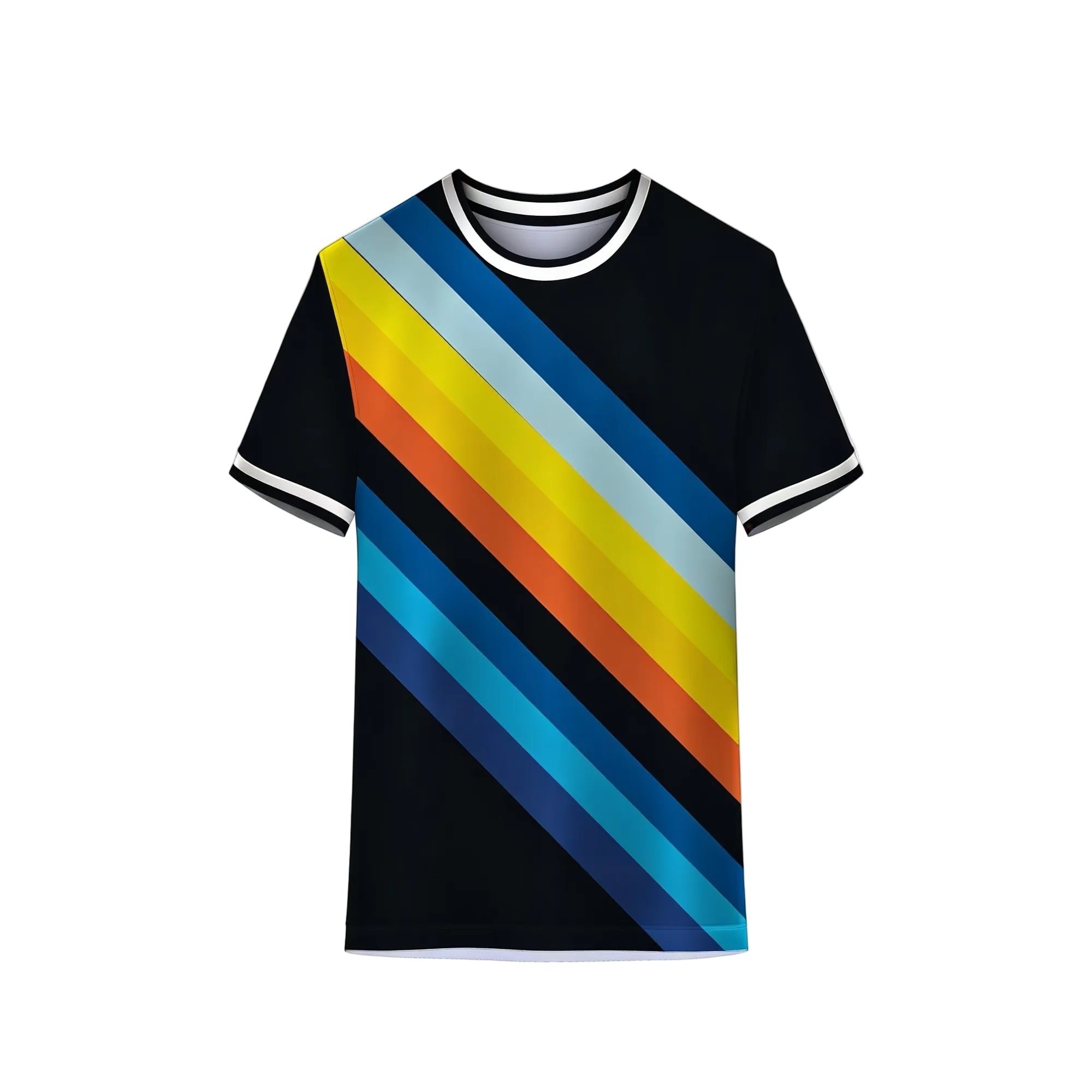 Colorful Stripes Custom Cricket and Football Sports Jersey by NextPrint India