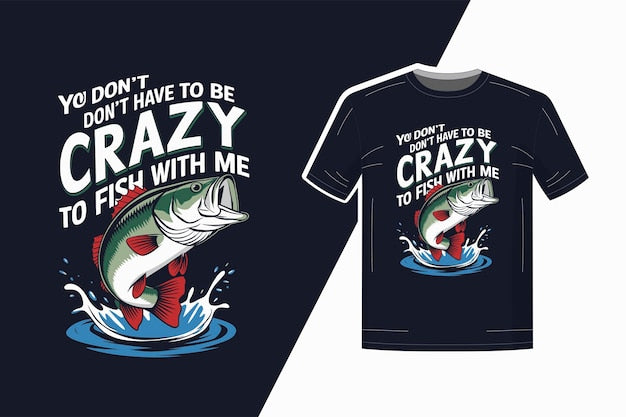Next Print Crazy Fishing Quote T-Shirt.