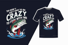 Next Print Crazy Fishing Quote T-Shirt.
