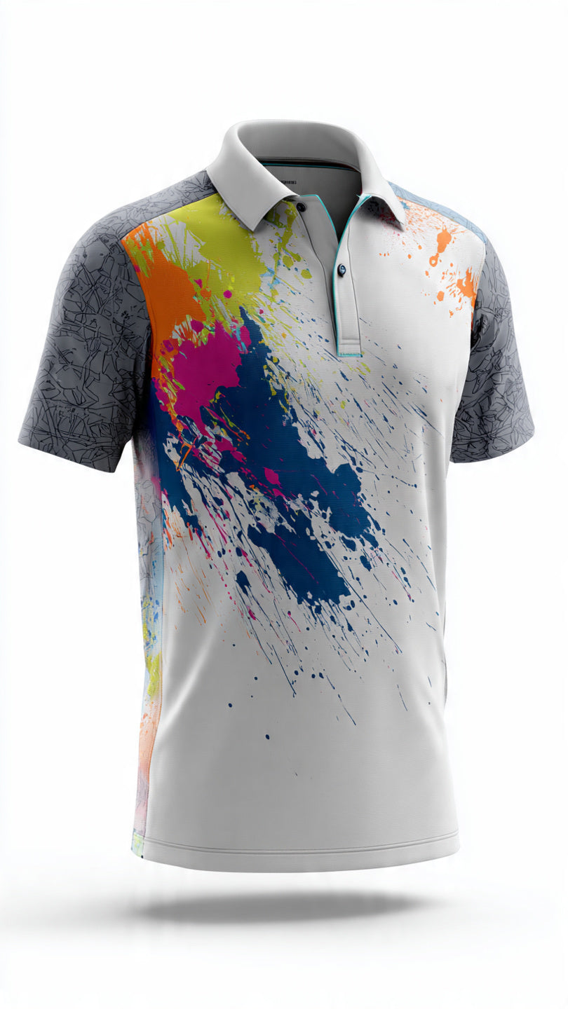 Next Print sport cricket jersey combained with white gray colour t-shirt men and women