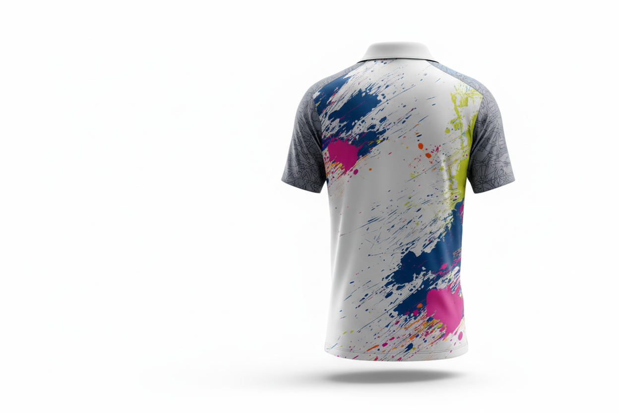 Next Print sport cricket jersey combained with white gray colour t-shirt men and women