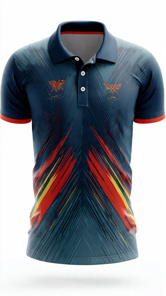 Next Print Cricket. Cricket Jersey port jersey pole neck /All over printed / men and women