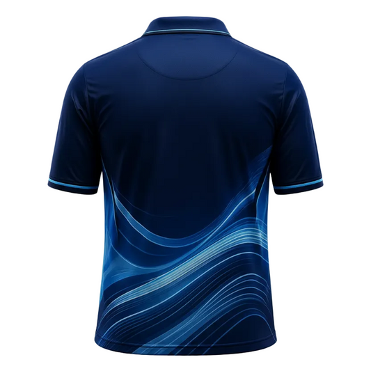 Next print CSK Blue Cricket Jersey – Custom Name & Number Sports T-Shirt | India
