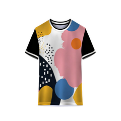 Personalized abstract sports t-shirt for cricket, football, gym and team uniforms