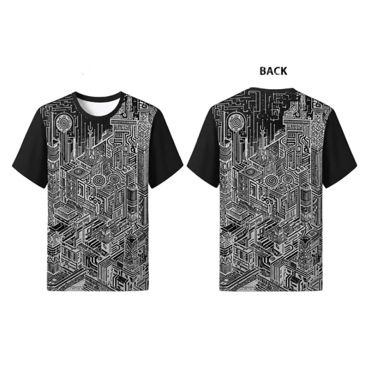 Custom Black Onyx Geometric Core Esports Jersey front view