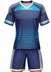 Custom Blue Sports Jersey with Shorts, Personalized Team Uniform Set India NextPrint
