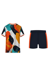 Custom Colorful Sports Jersey With Shorts – Personalized Cricket & Football Team Uniform Kit India
