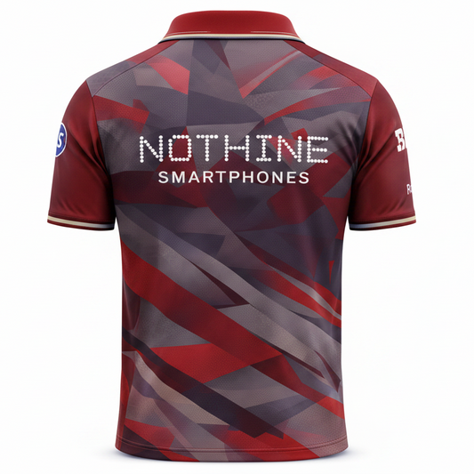 Next print Custom Cricket Jersey Navy Burgundy Ticker Stripe Design Personalized Team Jersey India NextPrint