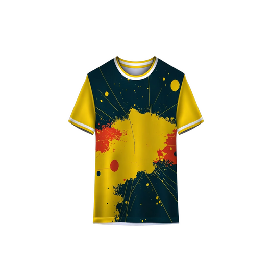 Custom multicolour sports jersey for cricket and football teams in India