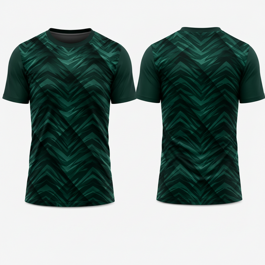 Custom Dark Teal Chevron Pulse Esports Jersey front view
