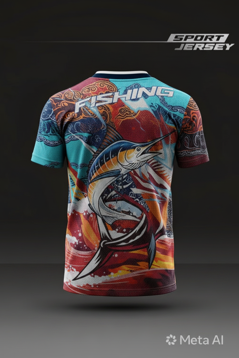 Tropical Marlin Fishing T-Shirt | Premium Angler Jersey