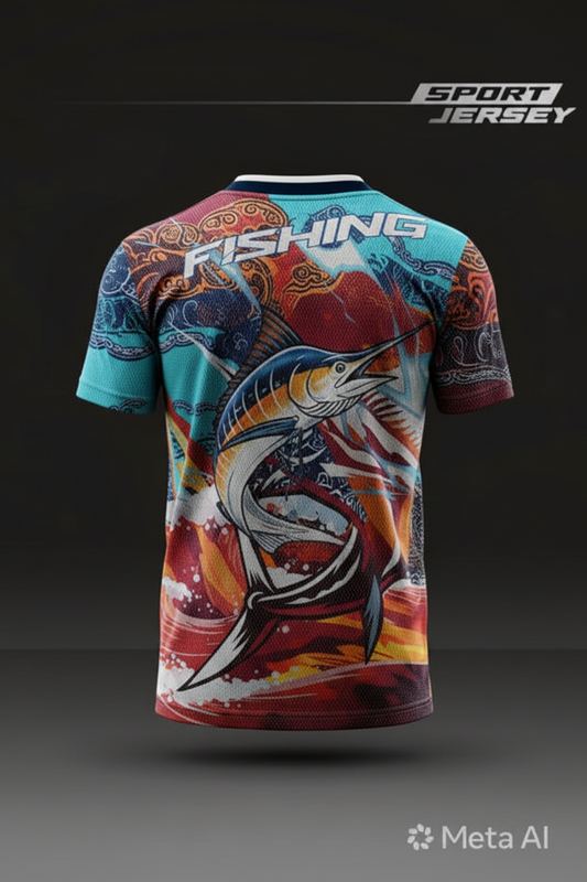 Tropical Marlin Fishing T-Shirt | Premium Angler Jersey
