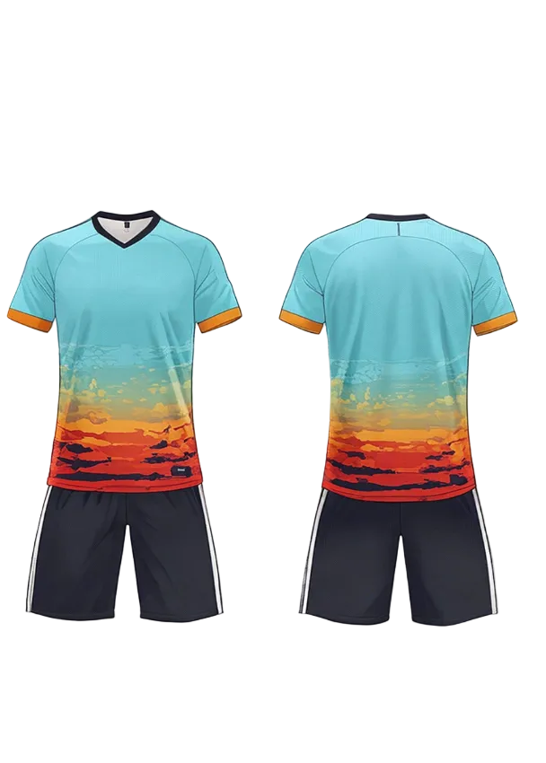 Custom gradient jersey with shorts personalized sports uniform India NextPrint