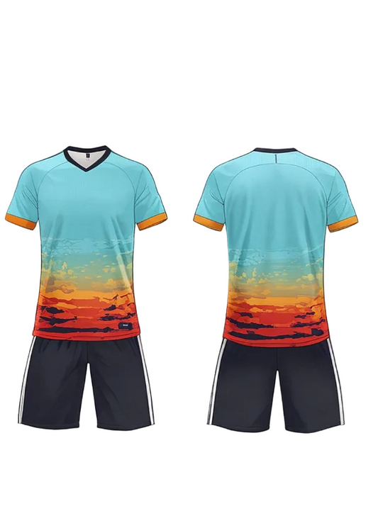 Custom gradient jersey with shorts personalized sports uniform India NextPrint