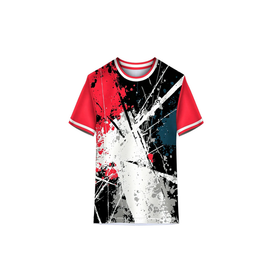 Custom multicolor sports jersey with personalized team name and number by NextPrint India