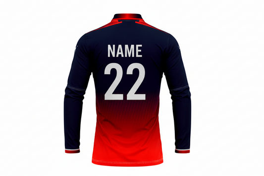 Custom name and number Bengaluru cricket fan jersey