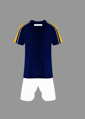 Next print Design Your Own Navy Blue Jersey with White Shorts | Custom Team Kit
