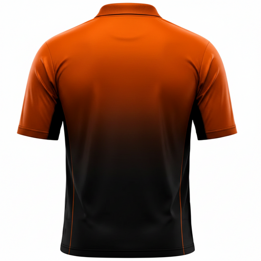 Next print Personalized Cricket Jersey Orange & Black – Custom Team Sports Wear India