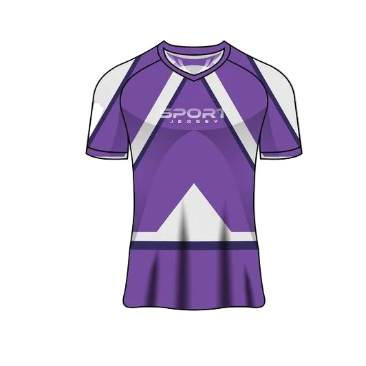 Custom purple esports jersey front view