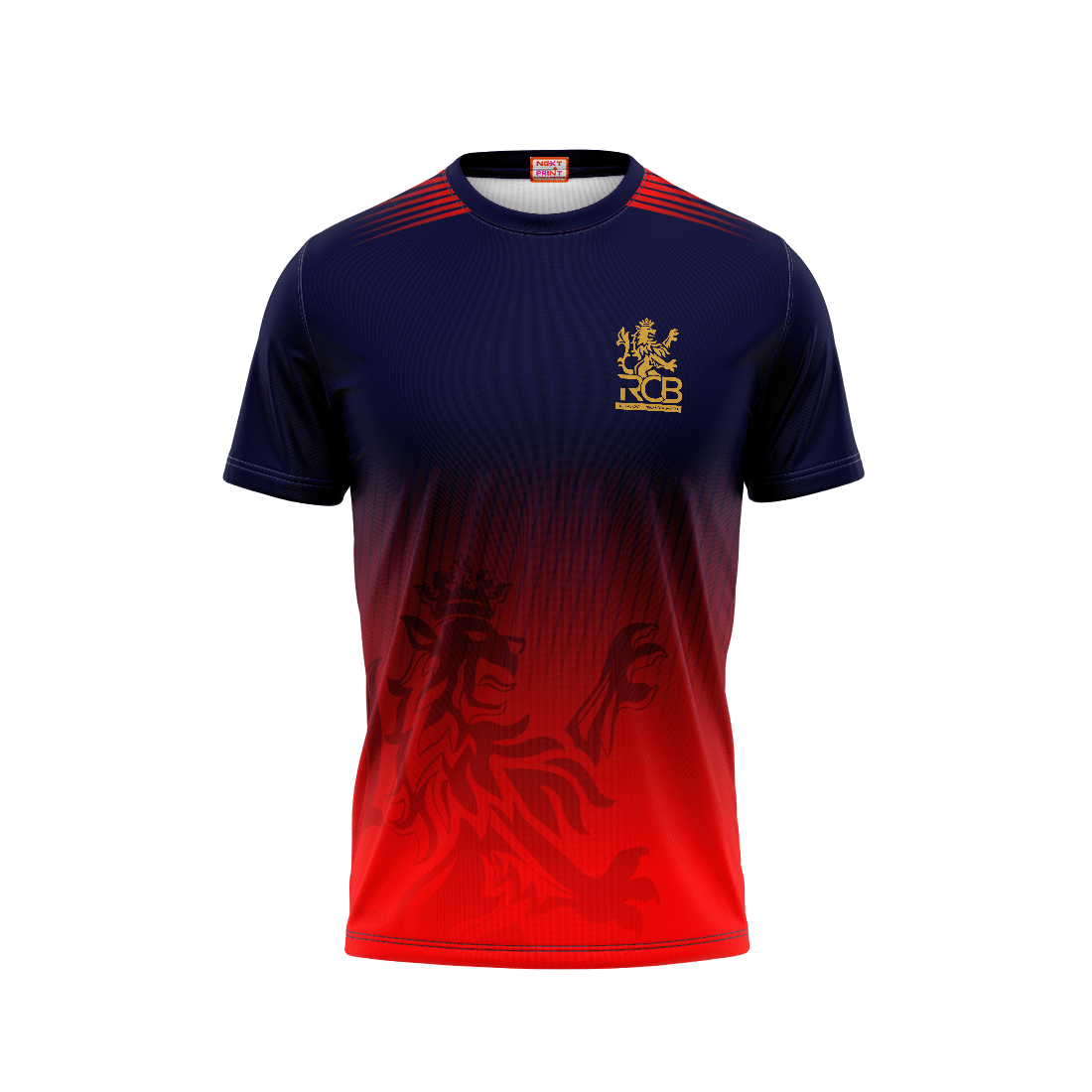 Royal Challengers Bengaluru fan jersey 2026 red blue cricket t shirt