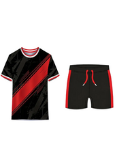 Next print Custom Red Black Sports Jersey with Shorts | Team Uniform | Cricket Football Kit India | Personalized Name & Number