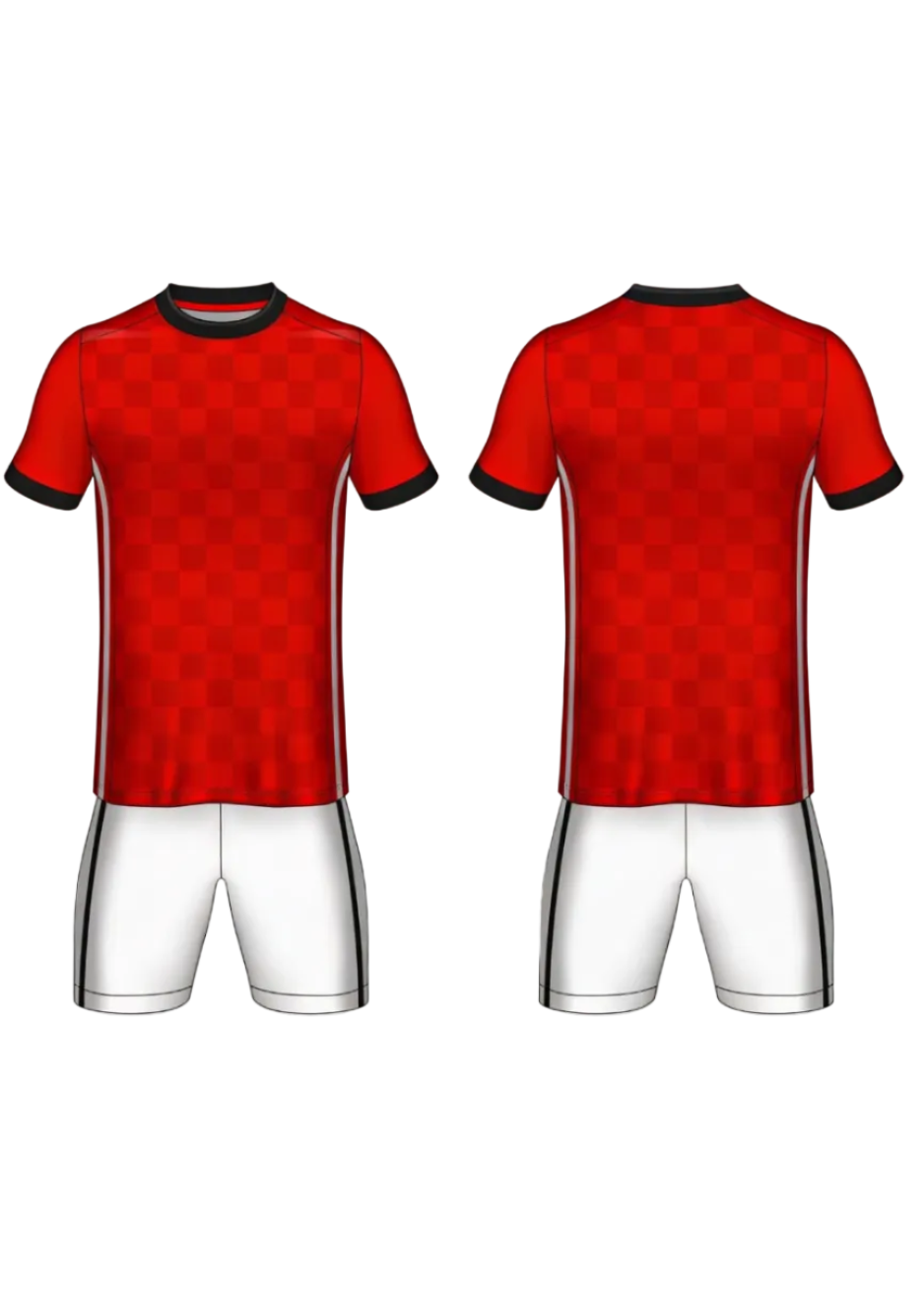 Next print Custom Red Soccer Jersey with White Shorts – Premium Football Kit for Teams