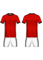 Next print Custom Red Soccer Jersey with White Shorts – Premium Football Kit for Teams