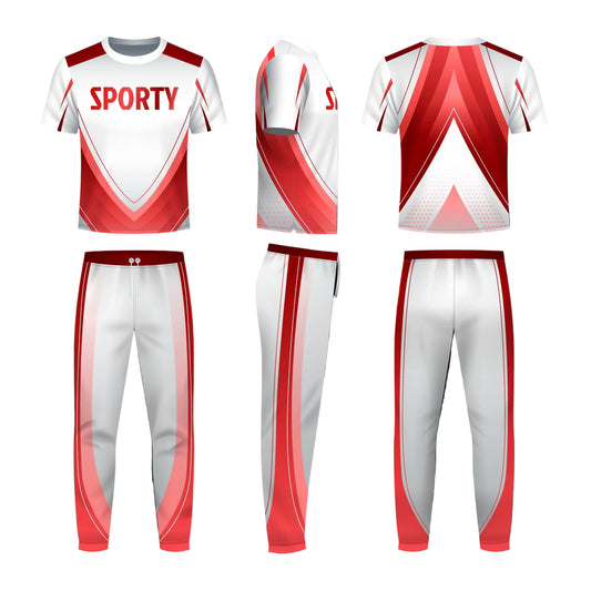 Next print Custom red and white sports jersey uniform with name and number printing India NextPrint