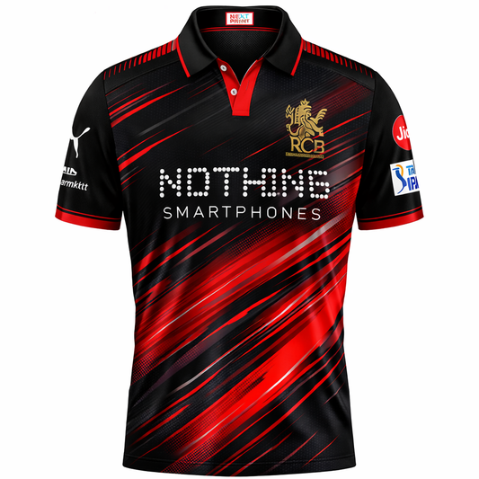 Next print Custom Sleeveless Cricket Jersey – Blue & Red Sports Team Uniform | Personalized Name & Number | NextPrint India