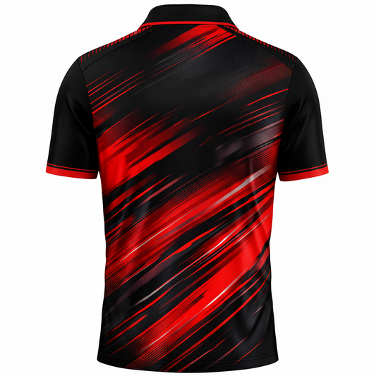 Next print Custom Sleeveless Cricket Jersey – Blue & Red Sports Team Uniform | Personalized Name & Number | NextPrint India