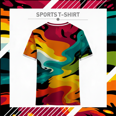 Custom sports jersey back side with breathable quick dry fabric
