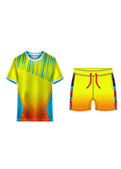 Next print Custom Sports Jersey with Shorts Set for Men & Kids | Colorful Geometric Print Cricket, Football & Training Kit | Personalized Name & Number | India