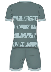 Custom sports jersey with shorts personalized with name and number for cricket and football teams in India