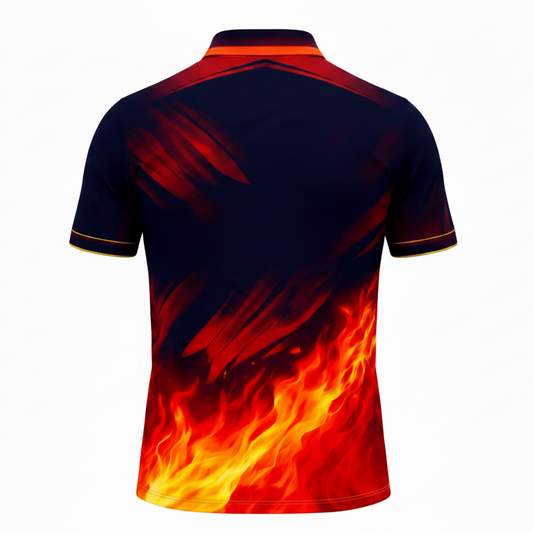 Next print Custom Cricket Jersey – Blue Red Sublimation Teamwear | Personalized Name & Number Sports T-Shirt India